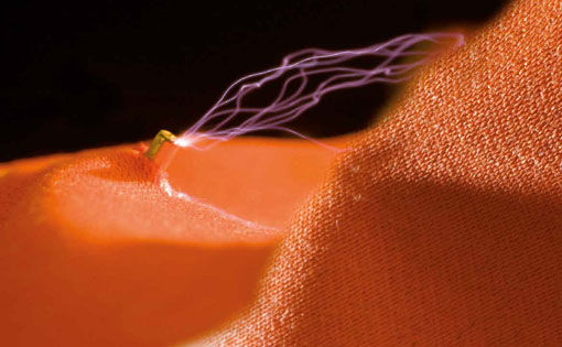 Textile photo chromic sensors for protective textile